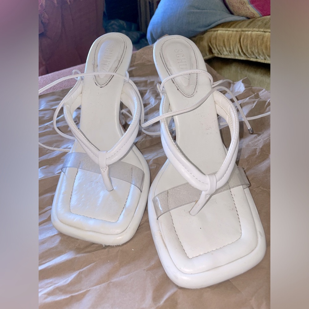 Schutz 9.5 Meghan Vinyl Sandal